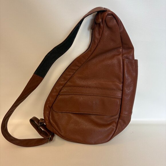 AmeriBag 15" Leather Healthy Back Bag Tote® (Extra Small) - Picture 1 of 7